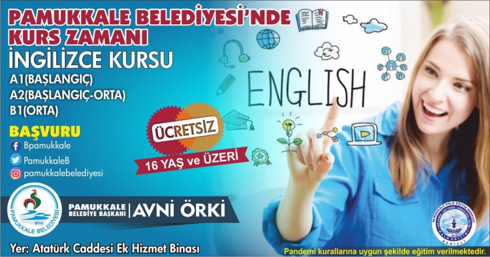 Pamukkale Belediyesi Yabancı Dil Kurslarında 2. Etap Başvuruları Başladı