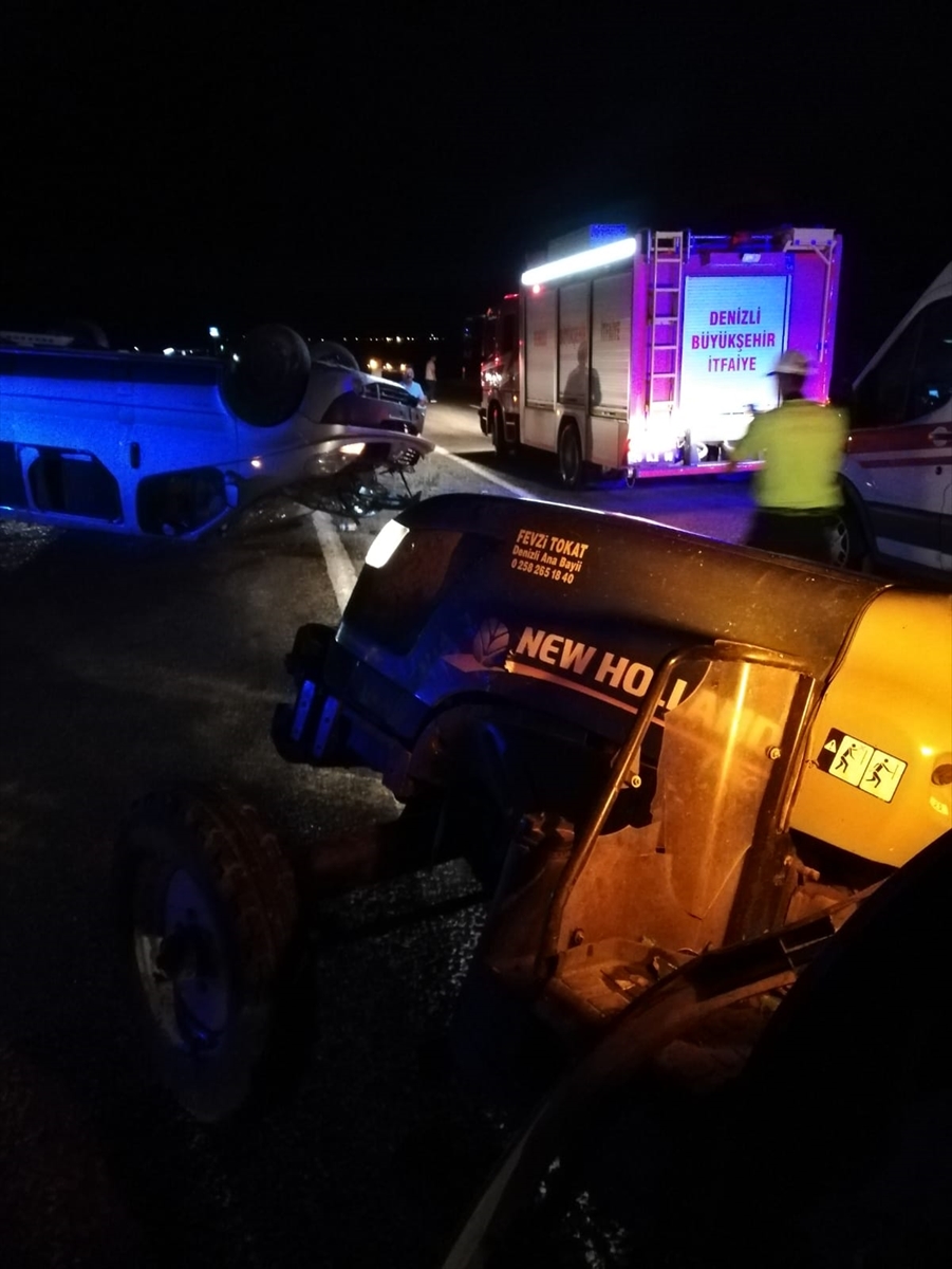 Denizli'de Yine Traktör Kazası: 3 Yaralı