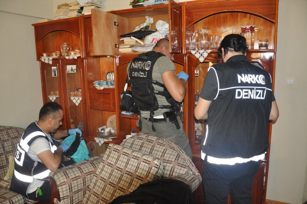 Denizli'deki uyuşturucu operasyonunda 6 tutuklama