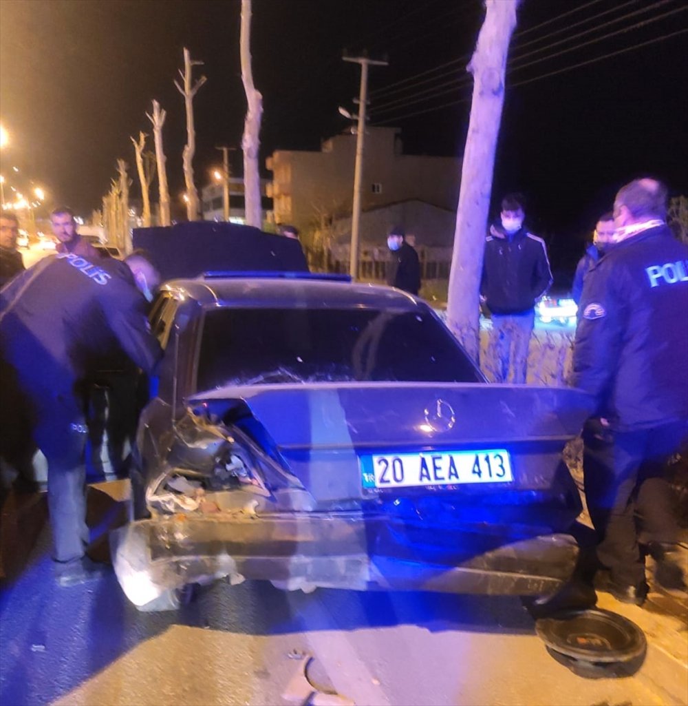 Denizli'de kazada 3 kişi yaralandı