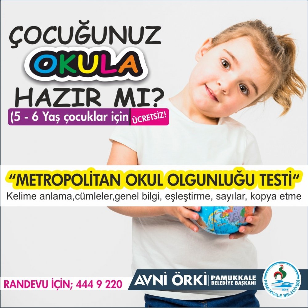 Pamukkale Belediyesi'nden Ücretsiz Metropolitan Testi