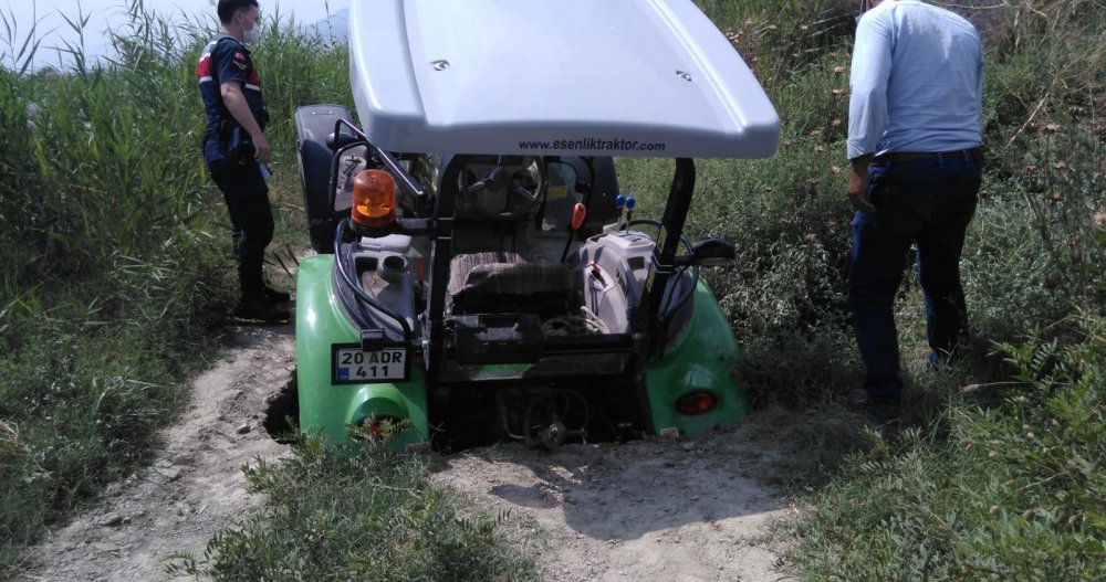 Sarayköy'de Traktör Kazası Ucuz Atlatıldı