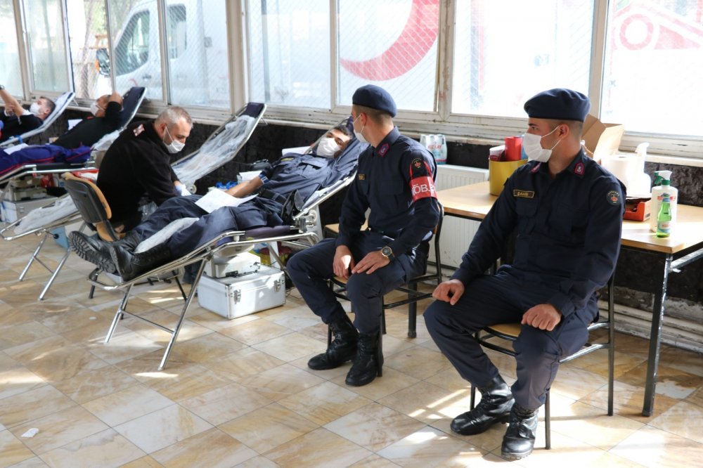 Denizli İl Jandarma Komutanlığı Kan Bağışında Bulundu