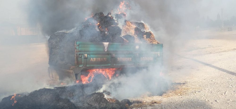 Denizli’nin Çivril ilçesinde, saman yüklü tır park ettiği alanda alev aldı. Satılmaya getirilen 30 ton samanın kül olduğu yangın, itfaiye ve köylülerin müdahalesi ile söndürüldü.
