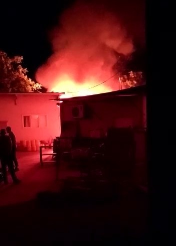 Devlet Hastanesi Çamaşırhanesinde Korkutan Yangın