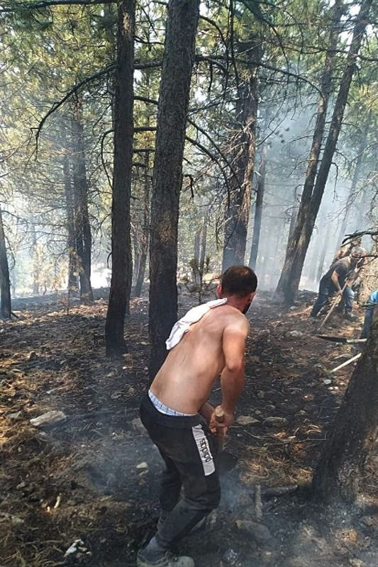 Orman Yangını Hızlı Müdahaleyle Büyümeden Söndürüldü
