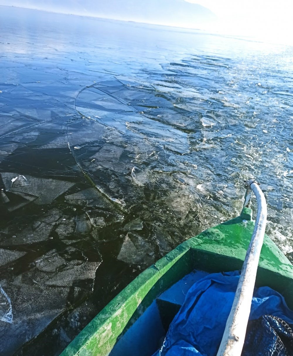 Işıklı Gölü Aşırı Soğuktan Buz Tuttu