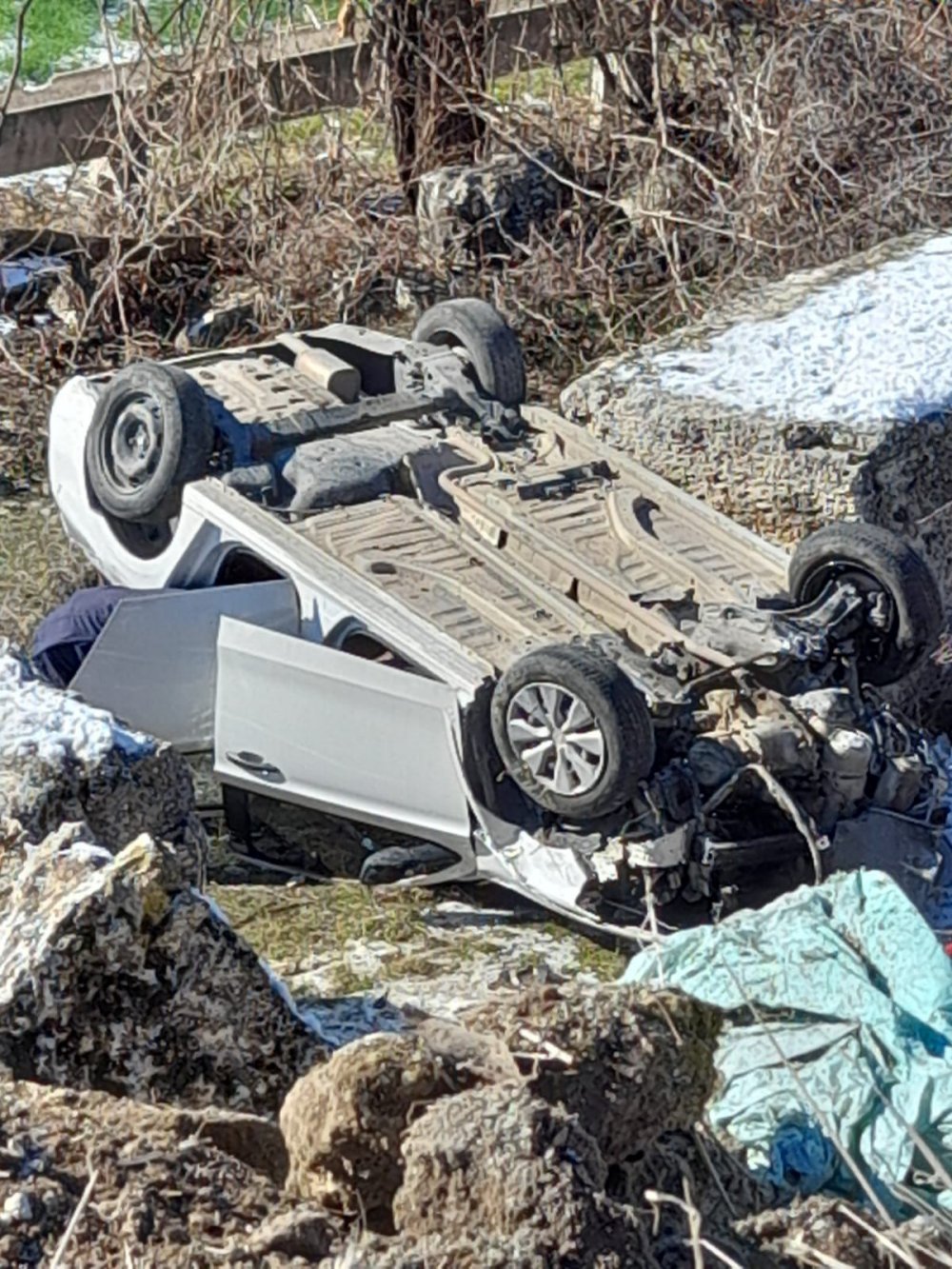 Denizli'de Kaza! Uçurumdan Yuvarlanan Otomobilin Sürücüsü Öldü