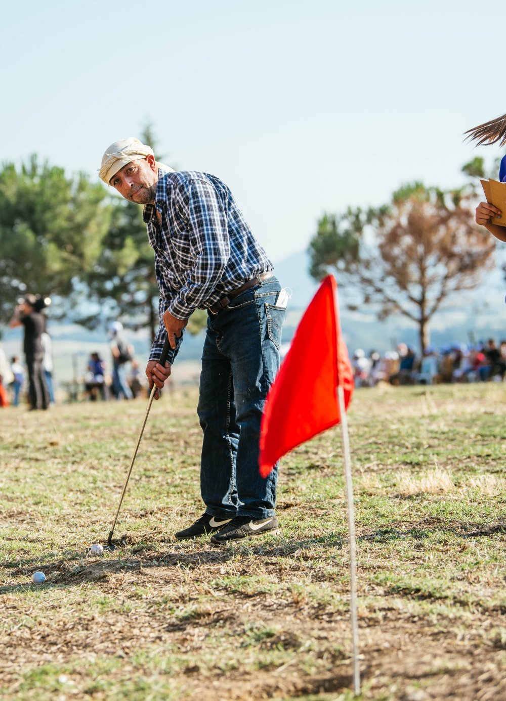Denizli'nin Kırsal Mahallesinde Golf Turnuvası Düzenlendi
