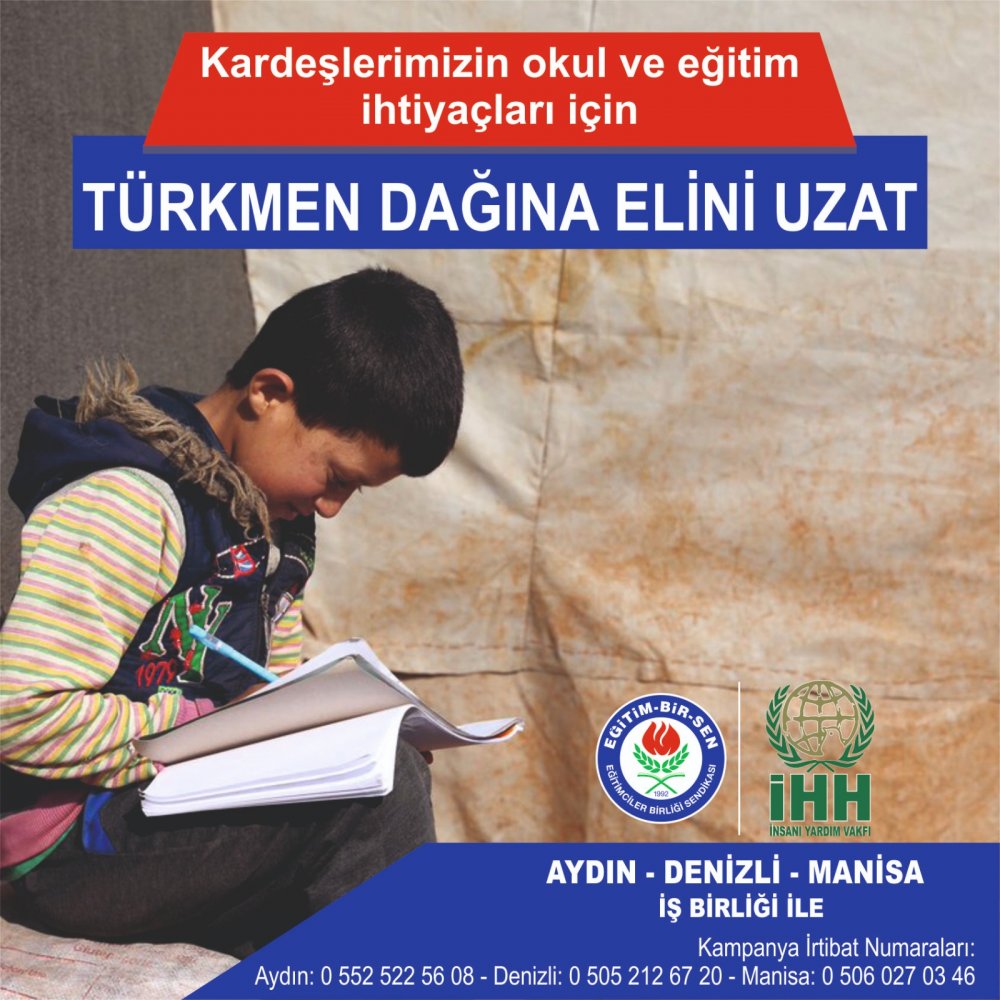Eğitim-Bir-Sen Denizli Şubesinden Türkmen Dağı’na Okul
