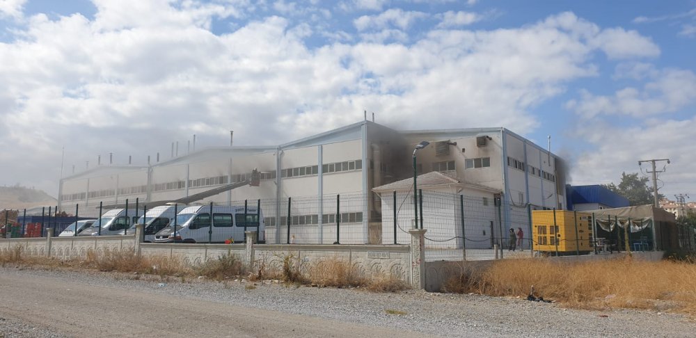 Denizli’nin en büyük kuruyemiş gıda işleme fabrikalarından Altıntop Kuruyemiş fabrikasında yangın çıktı.