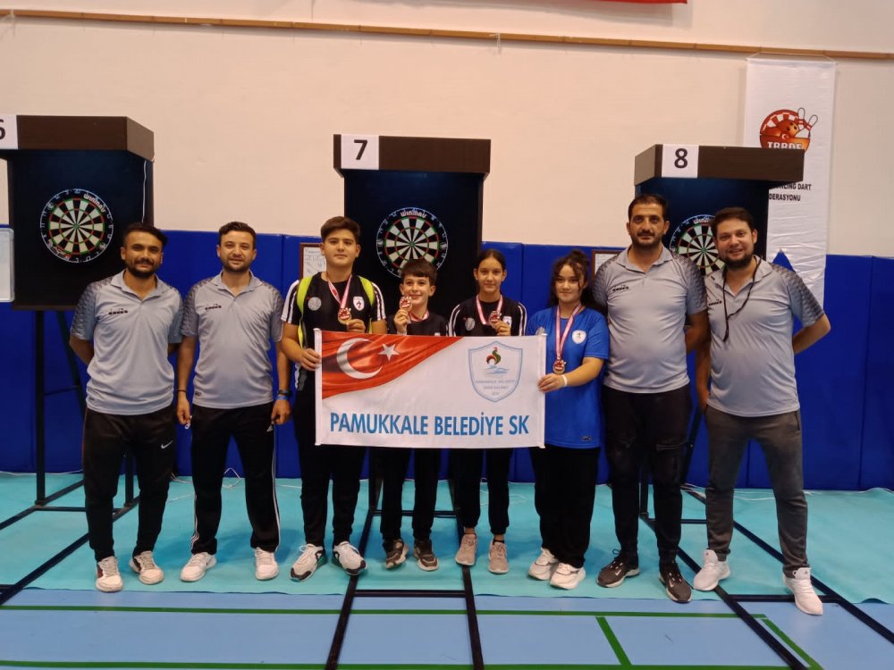 Pamukkale Belediyesporlu Dartçılar 9 Madalya Kazandı