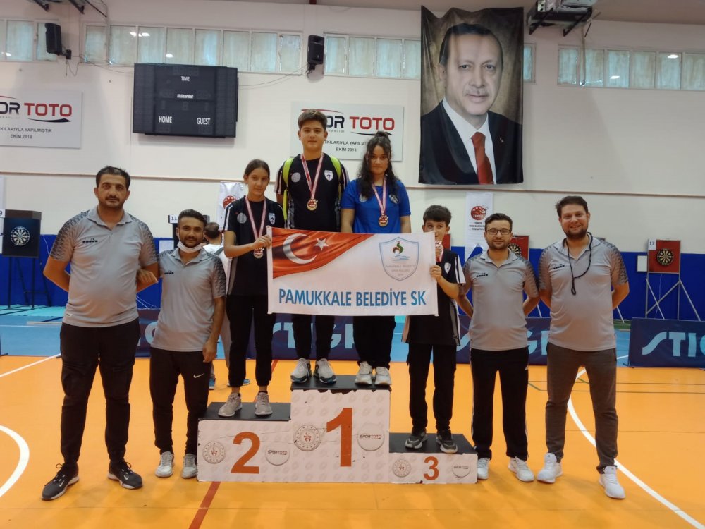 Pamukkale Belediyesporlu Dartçılar 9 Madalya Kazandı