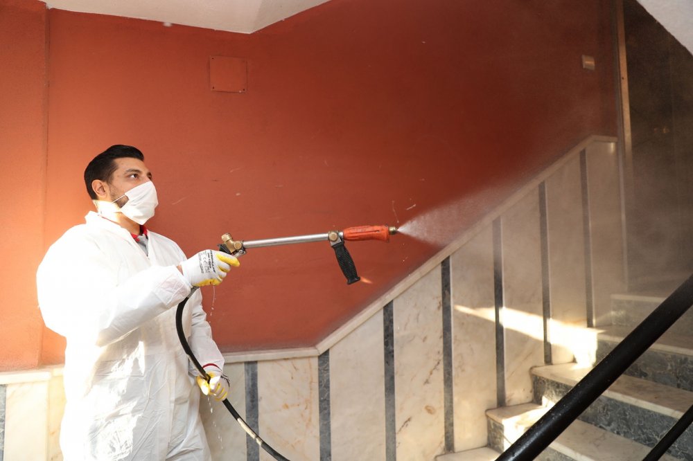 Pamukkale Belediyesinin Dezenfekte Hizmetleri Devam Ediyor
