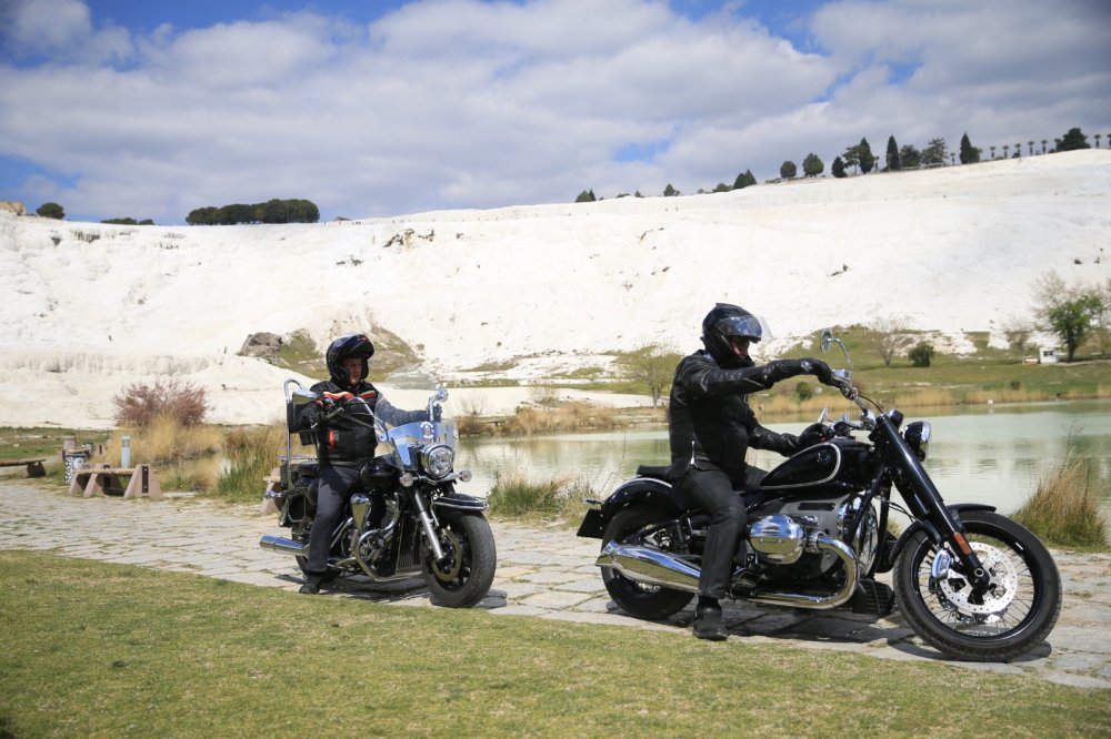 Bakan Tüzmen ve Başkan Örki’den Motosikletle Pamukkale Turu