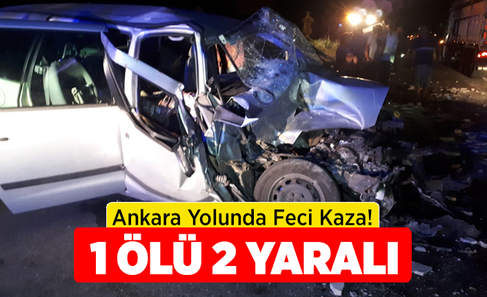 Denizli Ankara yolu kaza 1 ölü 2 yaralı
