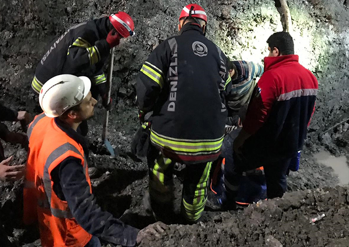 Honaz Tüneli İnşaatında Göçük 1 İşçi Hayatını Kaybetti