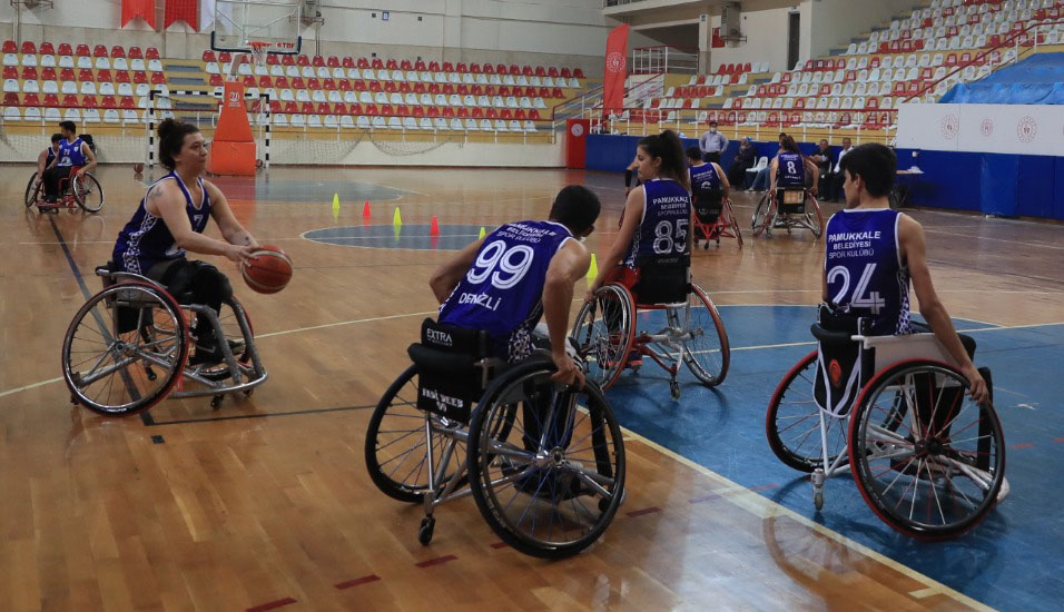 Pamukkale Belediyesporlu Tekerlekli Sandalye Basketbolcular Lige Hazır
