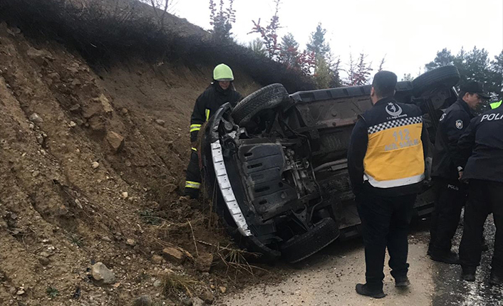 Kale'de Trafik Kazası 2 yaralı