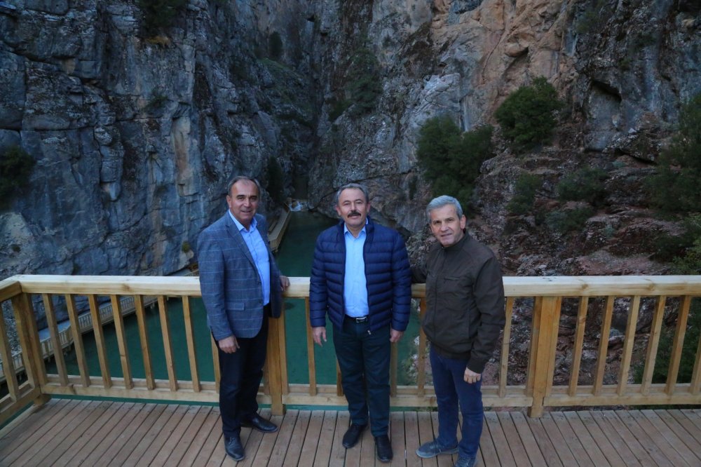 AK Partili Şahin Tin, Acıpayam Kanyonu’nda İncelemelerde Bulundu
