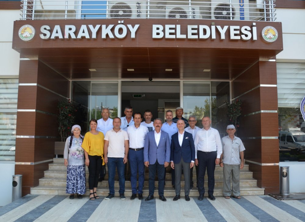 Milletvekili Şahin Tin Sarayköy Belediye Başkanı Özbaş’ı ziyaret etti