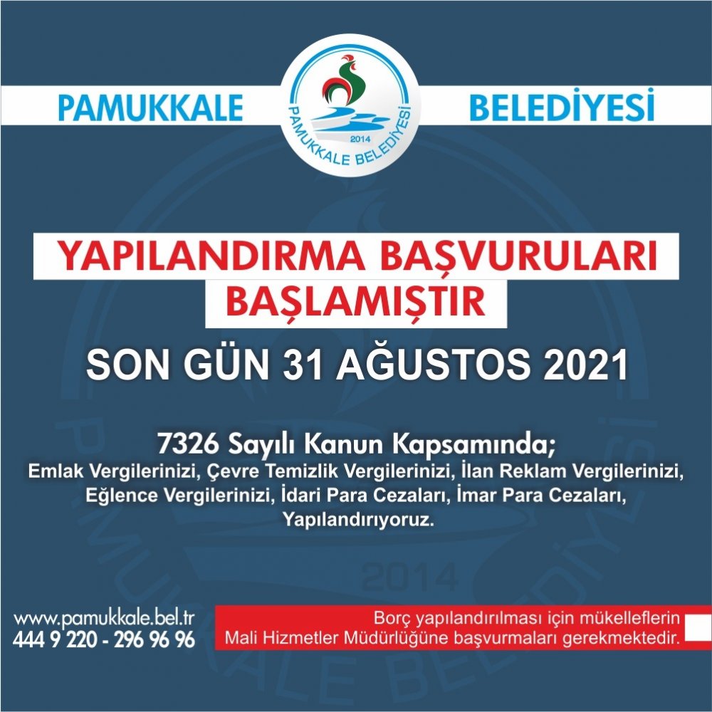 Pamukkale Belediyesi Borçları Yapılandırıyor